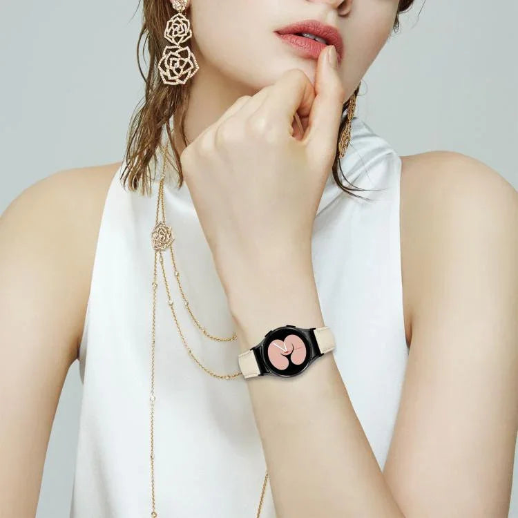 리치 텍스처 블랙 터틀 백 버클 가죽 시계줄, 삼성 갤럭시 워치 7 40 / 44mm용