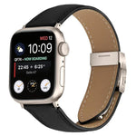 리치 텍스처 스타라이트 터틀백 버클 가죽 시계줄, 애플 워치 46mm / 49mm / 45mm / 44mm용, 애플 워치 42mm / 41mm / 40mm / 38mm용