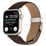 리치 텍스처 스타라이트 터틀백 버클 가죽 시계줄, 애플 워치 46mm / 49mm / 45mm / 44mm용, 애플 워치 42mm / 41mm / 40mm / 38mm용
