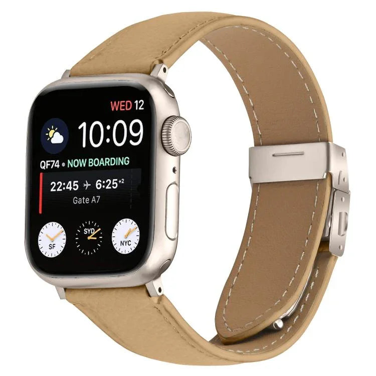 리치 텍스처 스타라이트 터틀백 버클 가죽 시계줄, 애플 워치 46mm / 49mm / 45mm / 44mm용, 애플 워치 42mm / 41mm / 40mm / 38mm용
