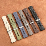 Silicone Hybrid Leather Watch Band, For Huawei Watch 5 42mm, For Huawei Watch 5 46mm
