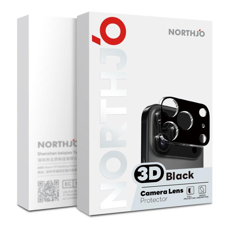 NORTHJO 카메라 렌즈 보호기 3D HD 강화 유리 필름, 아이폰 17 프로 맥스용, 아이폰 17 프로용, 아이폰 17용, 아이폰 에어용