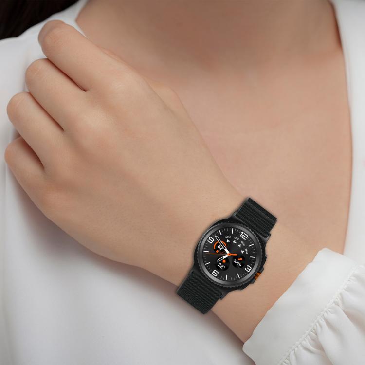 Nylon Hook and Loop Fastener Watch Band, For Samsung Galaxy Watch8 / Watch8 Classic