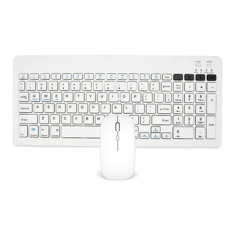 2858+030 충전식 무선 블루투스 키보드 무음 마우스 세트 800/1200/1600 DPI