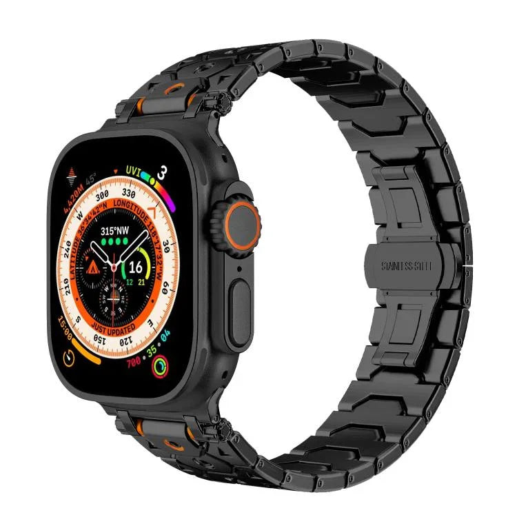 팔각형 스테인리스 스틸 시계, 애플 워치 46mm / 49mm / 45mm / 44mm용