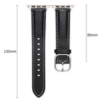 스퀘어 버클 리치 텍스처 천연 가죽 시계줄, 애플 워치 46mm / 49mm / 45mm / 44mm용, 애플 워치 42mm / 41mm / 40mm / 38mm용