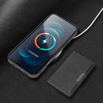 Kalebol 강력한 MagSafe 자석 2단 카드 가방 가죽 휴대폰 케이스, 아이폰 17 프로 맥스용, 아이폰 17 프로용, 아이폰 17용, 아이폰 에어용