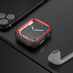 투톤 하프 랩 PC 보호 케이스, 애플 워치 44mm / 45mm용, 애플 워치 울트라 49mm용