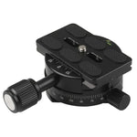 X-64 전문 카메라 삼각대 모노포드 파노라마 헤드 퀵 릴리스 플레이트 포함, X-64