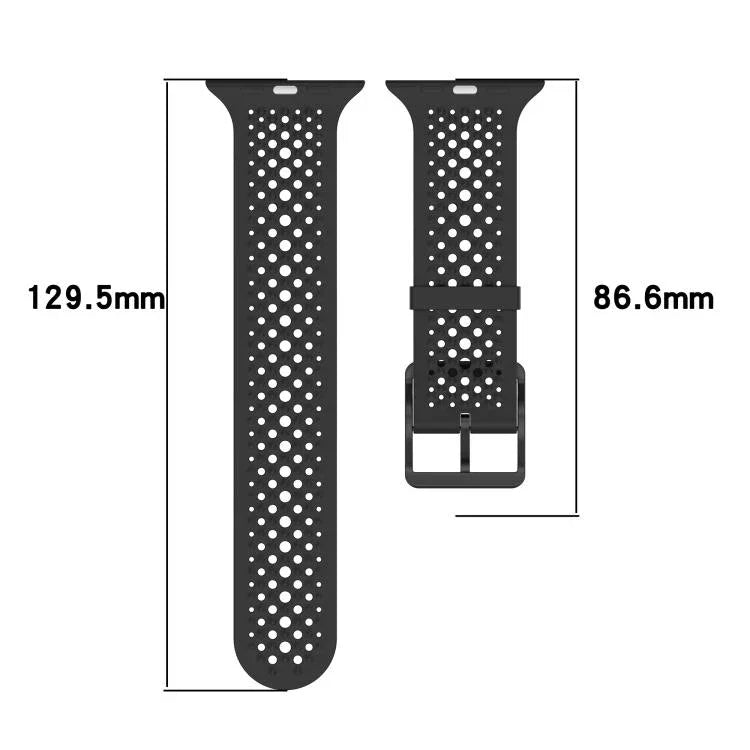 통기성 구멍 실리콘 시계줄, 애플 워치 46mm / 49mm / 45mm / 44mm용