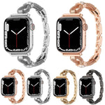 구리 체인 다이아몬드 메탈 시계줄, 애플 워치 46mm / 49mm / 45mm / 44mm용, 애플 워치 42mm / 41mm / 40mm / 38mm용
