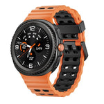 Ocean Style Quick Release Buckle Two Color Silicone Watch Band, For Samsung Galaxy Watch8 / Watch8 Classic