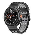 Ocean Style Quick Release Buckle Two Color Silicone Watch Band, For Samsung Galaxy Watch8 / Watch8 Classic