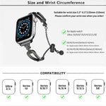 U자형 다이아몬드 팔찌 아연 합금 시계줄, 애플 워치 46mm / 49mm / 45mm / 44mm용, 애플 워치 42mm / 41mm / 40mm / 38mm용