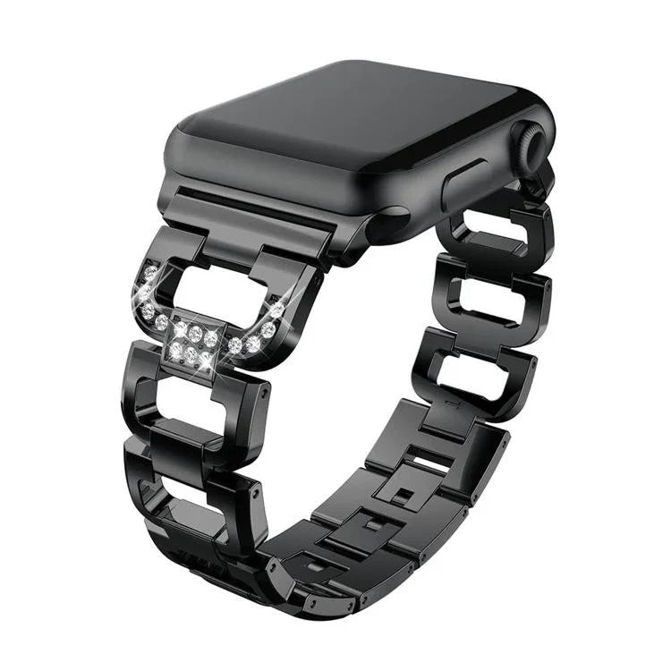 스퀘어 다이아몬드 아연 합금 시계줄, 애플 워치 46mm / 49mm / 45mm / 44mm용, 애플 워치 42mm / 41mm / 40mm / 38mm용
