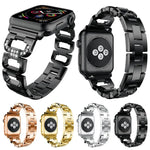 스퀘어 다이아몬드 아연 합금 시계줄, 애플 워치 46mm / 49mm / 45mm / 44mm용, 애플 워치 42mm / 41mm / 40mm / 38mm용