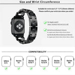 스퀘어 다이아몬드 아연 합금 시계줄, 애플 워치 46mm / 49mm / 45mm / 44mm용, 애플 워치 42mm / 41mm / 40mm / 38mm용