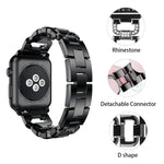 스퀘어 다이아몬드 아연 합금 시계줄, 애플 워치 46mm / 49mm / 45mm / 44mm용, 애플 워치 42mm / 41mm / 40mm / 38mm용