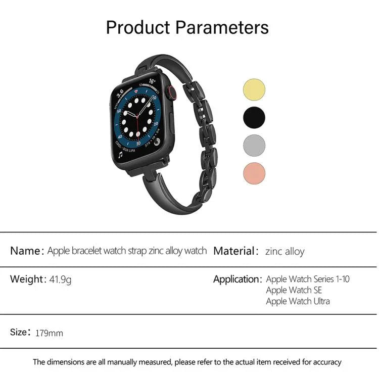 메탈 팔찌 아연 합금 시계줄, 애플 워치 46mm / 49mm / 45mm / 44mm용, 애플 워치 42mm / 41mm / 40mm / 38mm용