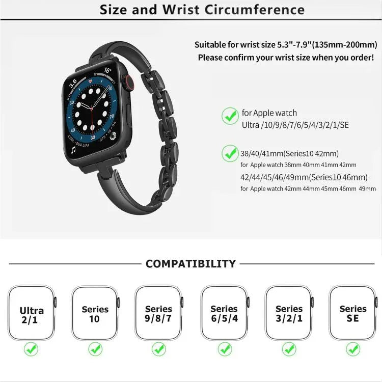 메탈 팔찌 아연 합금 시계줄, 애플 워치 46mm / 49mm / 45mm / 44mm용, 애플 워치 42mm / 41mm / 40mm / 38mm용