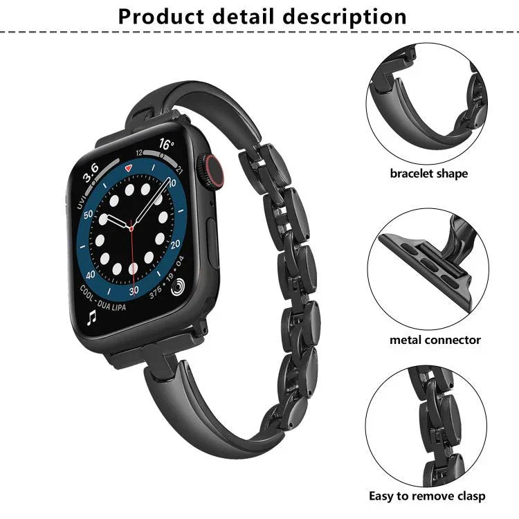 메탈 팔찌 아연 합금 시계줄, 애플 워치 46mm / 49mm / 45mm / 44mm용, 애플 워치 42mm / 41mm / 40mm / 38mm용
