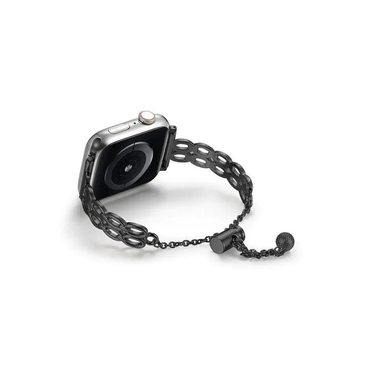 더블 링 체인 아연 합금 시계줄, 애플 워치 46mm / 49mm / 45mm / 44mm용, 애플 워치 42mm / 41mm / 40mm / 38mm용