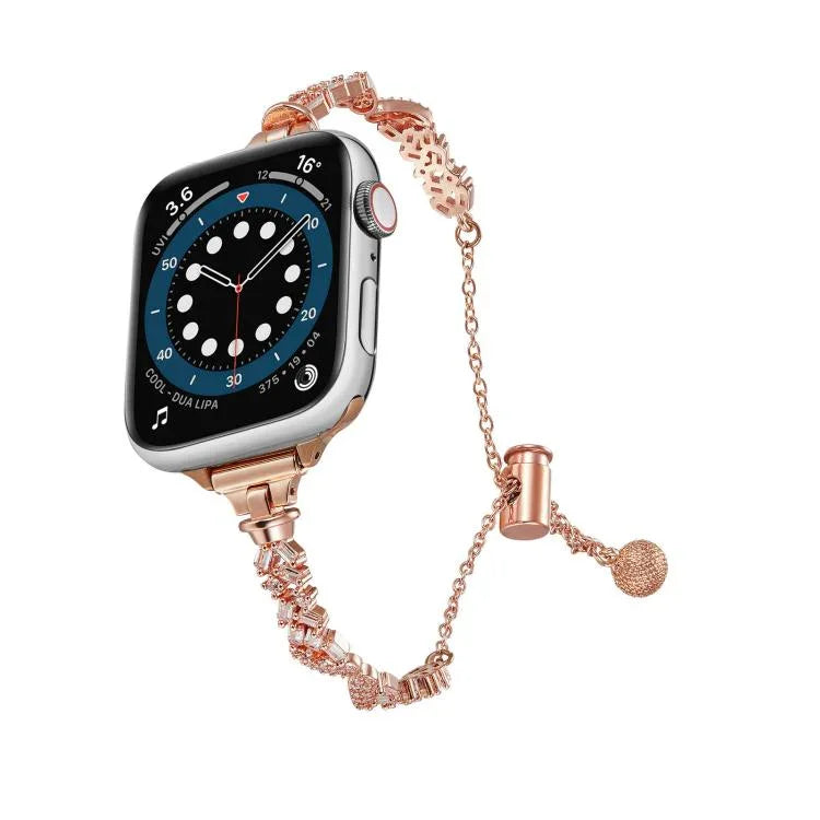 윙스 크러쉬드 다이아몬드 아연 합금 시계줄, 애플 워치 46mm / 49mm / 45mm / 44mm용, 애플 워치 42mm / 41mm / 40mm / 38mm용