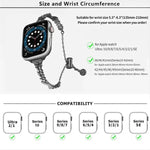 윙스 크러쉬드 다이아몬드 아연 합금 시계줄, 애플 워치 46mm / 49mm / 45mm / 44mm용, 애플 워치 42mm / 41mm / 40mm / 38mm용