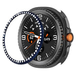 Single Row Diamond Metal Watch Protection Ring, For Samsung Galaxy Watch8 Classic 46mm