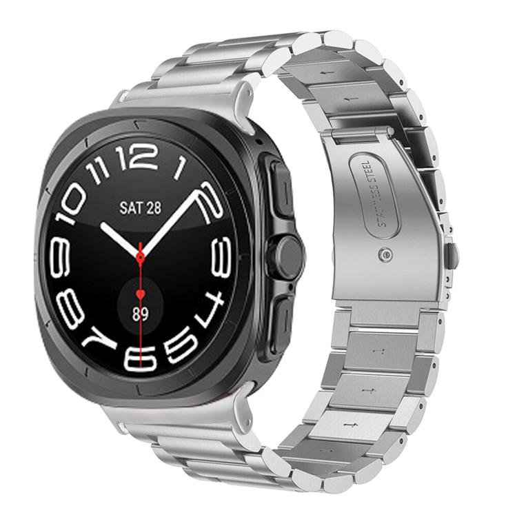 세 개 비즈 스테인리스 스틸 시계 밴드, Samsung Galaxy Watch Ultra 47mm / Ultra 2025용