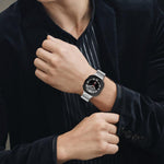 세 개 비즈 스테인리스 스틸 시계 밴드, Samsung Galaxy Watch Ultra 47mm / Ultra 2025용