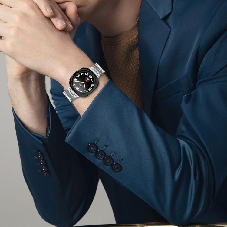 세 개 비즈 스테인리스 스틸 시계 밴드, Samsung Galaxy Watch Ultra 47mm / Ultra 2025용