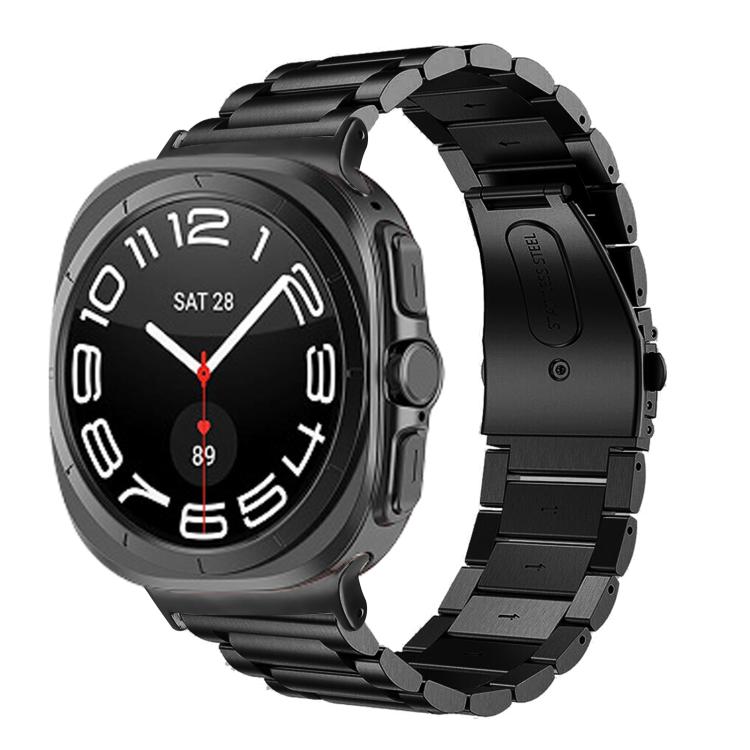 세 개 비즈 스테인리스 스틸 시계 밴드, Samsung Galaxy Watch Ultra 47mm / Ultra 2025용