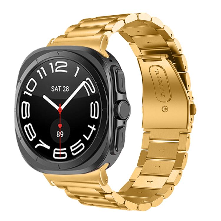 세 개 비즈 스테인리스 스틸 시계 밴드, Samsung Galaxy Watch Ultra 47mm / Ultra 2025용
