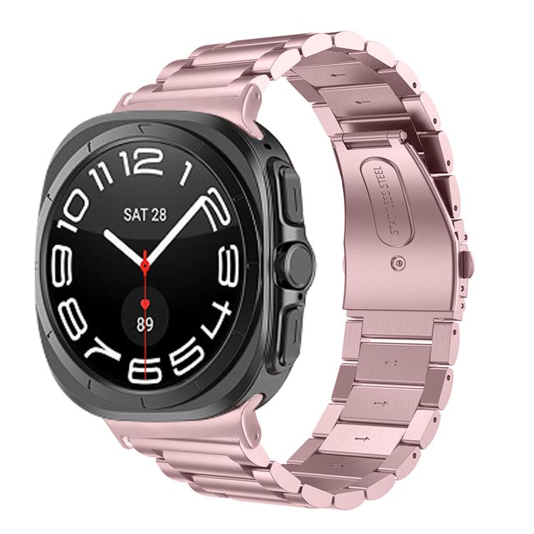 세 개 비즈 스테인리스 스틸 시계 밴드, Samsung Galaxy Watch Ultra 47mm / Ultra 2025용