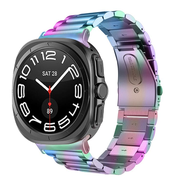 세 개 비즈 스테인리스 스틸 시계 밴드, Samsung Galaxy Watch Ultra 47mm / Ultra 2025용