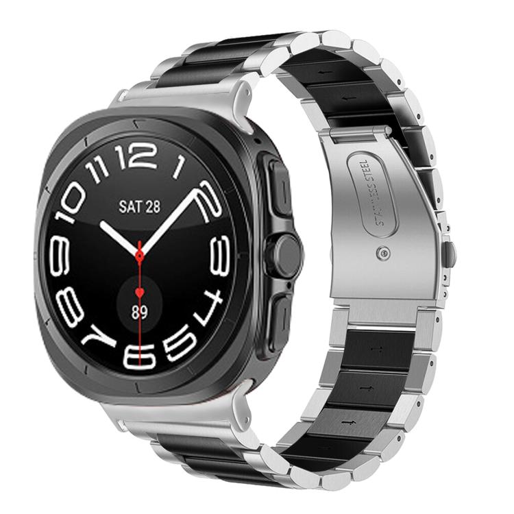 세 개 비즈 스테인리스 스틸 시계 밴드, Samsung Galaxy Watch Ultra 47mm / Ultra 2025용