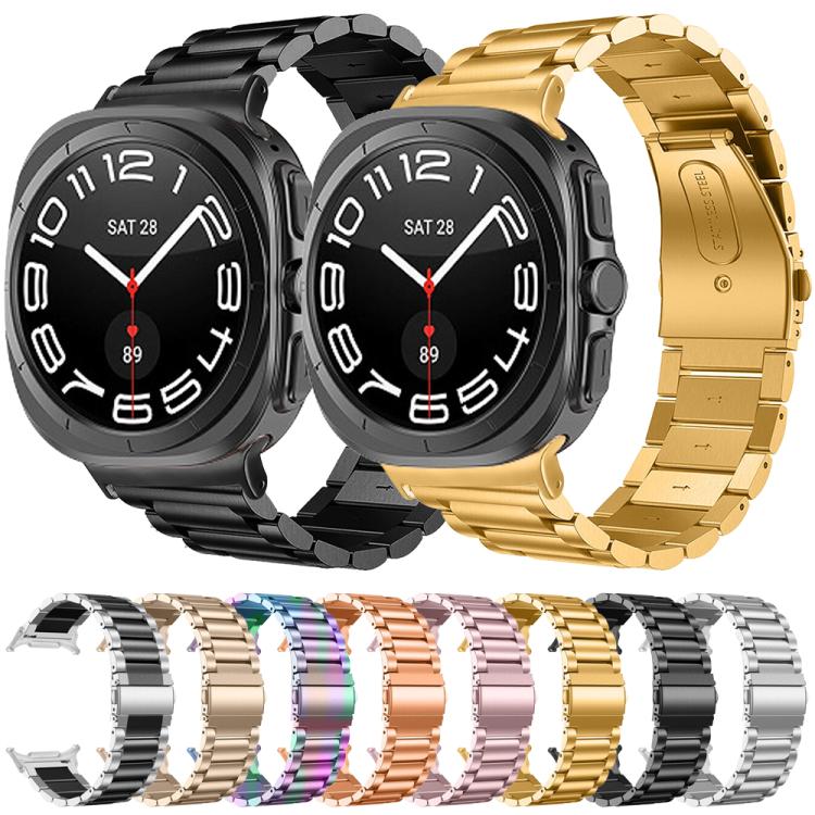 세 개 비즈 스테인리스 스틸 시계 밴드, Samsung Galaxy Watch Ultra 47mm / Ultra 2025용