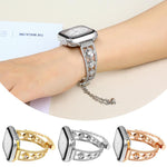 플래티넘 스타 지르코늄 메탈 시계줄, 애플 워치 46mm / 49mm / 45mm / 44mm용, 애플 워치 42mm / 41mm / 40mm / 38mm용