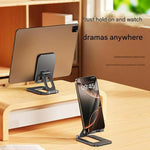 T2 Foldable Adjust Height Aluminum Alloy Desktop Phone Tablet Holder, T2