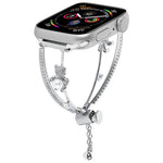 구리 인레이 베어 지르콘 팔찌 시계줄, Apple Watch 46mm / 49mm / 45mm / 44mm용, Apple Watch 42mm / 41mm / 40mm / 38mm용