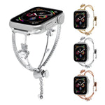 구리 인레이 베어 지르콘 팔찌 시계줄, Apple Watch 46mm / 49mm / 45mm / 44mm용, Apple Watch 42mm / 41mm / 40mm / 38mm용