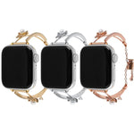 구리 인레이 베어 지르콘 팔찌 시계줄, Apple Watch 46mm / 49mm / 45mm / 44mm용, Apple Watch 42mm / 41mm / 40mm / 38mm용