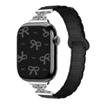 리본 작은 허리 자석 실리콘 시계줄, Apple Watch 46mm / 49mm / 45mm / 44mm용, Apple Watch 42mm / 41mm / 40mm / 38mm용