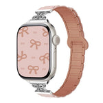 리본 작은 허리 자석 실리콘 시계줄, Apple Watch 46mm / 49mm / 45mm / 44mm용, Apple Watch 42mm / 41mm / 40mm / 38mm용