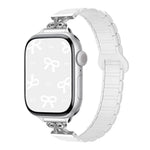 리본 작은 허리 자석 실리콘 시계줄, Apple Watch 46mm / 49mm / 45mm / 44mm용, Apple Watch 42mm / 41mm / 40mm / 38mm용