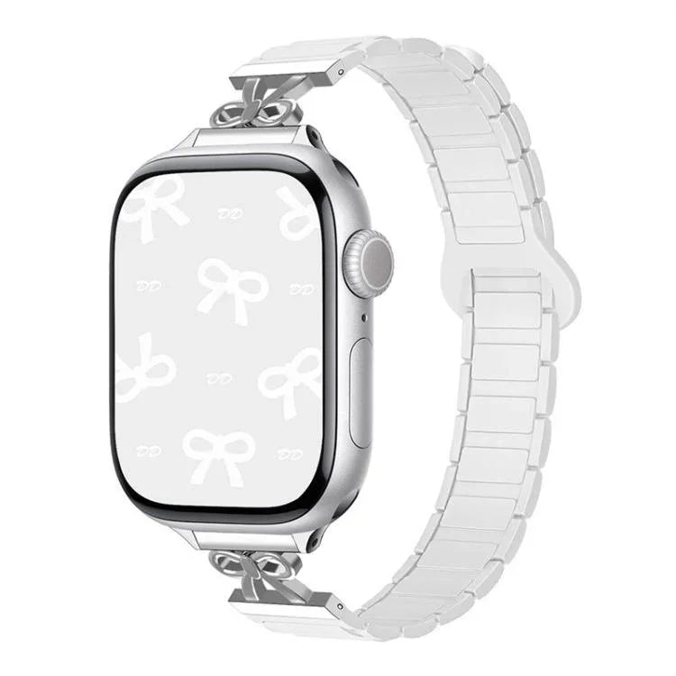 리본 작은 허리 자석 실리콘 시계줄, Apple Watch 46mm / 49mm / 45mm / 44mm용, Apple Watch 42mm / 41mm / 40mm / 38mm용