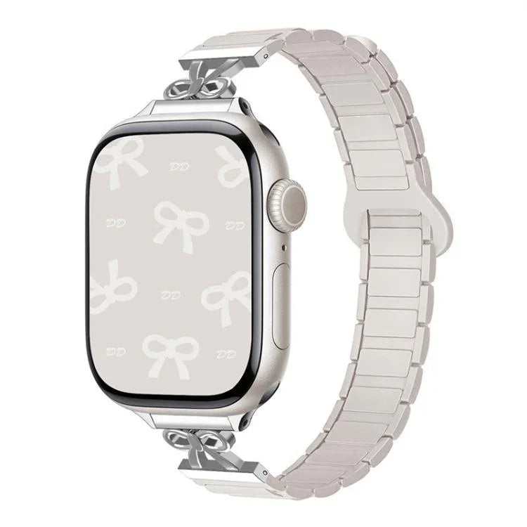 리본 작은 허리 자석 실리콘 시계줄, Apple Watch 46mm / 49mm / 45mm / 44mm용, Apple Watch 42mm / 41mm / 40mm / 38mm용