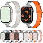 리본 작은 허리 자석 실리콘 시계줄, Apple Watch 46mm / 49mm / 45mm / 44mm용, Apple Watch 42mm / 41mm / 40mm / 38mm용