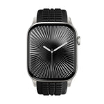 무늬가 있는 접이식 버클 실리콘 시계줄, Apple Watch 46mm / 49mm / 45mm / 44mm용